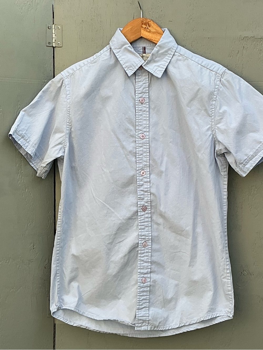 Men’s Native Light Blue Short Sleeve Button-Down Shirt size Small
